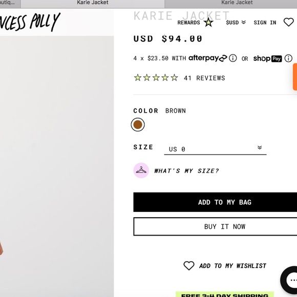 Princess Polly jacket - Picture 3 of 7